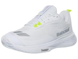 Babolat Women's SFX Evo Pickleball Shoes, White/Silver (US Women's Size 9)
