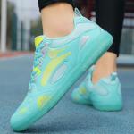 Hiuzylqx Mens Indoor Court Shoes for Table Tennis, Badminton Sneaker with Arch Support for Boys and Girls Volleyball, Pickleball,A,6