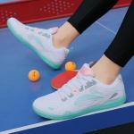 Hiuzylqx Mens Indoor Court Shoes for Table Tennis, Badminton Sneaker with Arch Support for Boys and Girls Volleyball, Pickleball,B,4