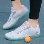 Hiuzylqx Mens Indoor Court Shoes for Table Tennis, Badminton Sneaker with Arch Support for Boys and Girls Volleyball, Pickleball,B,4