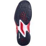 Babolat Junior Jet Mach 3 All Court Tennis Shoes, Cherry Tomato/White (US Kids Size 3.5)