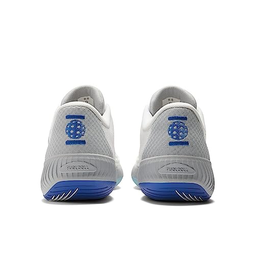 New Balance Men's FuelCell 996V5 Pickleball Indoor Court Shoe, White/Grey/Team Royal, 10.5