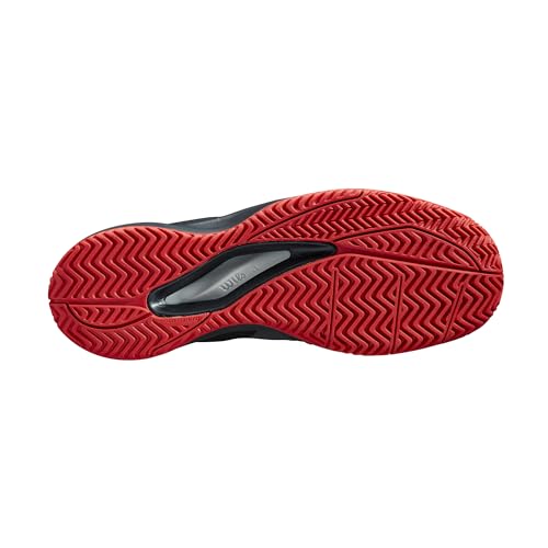 Wilson Rush Pro Ace Pickler Men's Pickleball Shoe, Ebony / Black/Wilson Red, Size 10