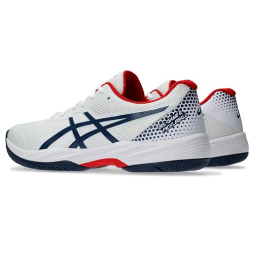 ASICS Men's Gel-Game 9 Pickleball Shoes, 10.5, White/Night Sky