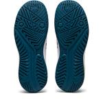 ASICS Kid's Gel-Resolution 9 Grade School Tennis Shoes, 2, White/RESTFUL Teal