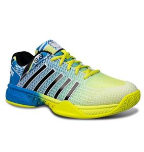 K-Swiss Men's Express Light Court Shoe, Blue/Yellow