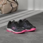 Skechers Viper Court Pickleball Shoes, Arch Support, Black/Pink