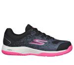 Skechers Viper Court Pickleball Shoes, Arch Support, Black/Pink
