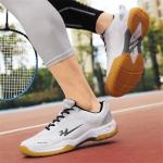 cungel-Tennis-Badmintion-Pickleball-Shoes Unisex No-Slip Pickleball & Tennis Shoes | Lightweight Breathable Court Shoes for Men and Women White
