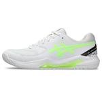 ASICS Gel-Dedicate 8 Pickleball Court Shoes, White/Lime Burst