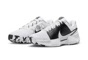 Nike Zoom Challenge Women's Pickleball Shoes (FQ4155-100, White/White-Black) Size 8