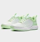 K-Swiss Women's Ultrashot Light Pickleball Tennis Shoe - Lightweight Court Shoes Lateral Movement Stable Support, White/Green 10 M