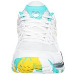 Sisttke Women's Badminton Pickleball Shoes Lightweight Breathable Non-Slip Court Sneakers for Tennis Racquetball Training White/Green