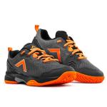 Tyrol Men's Velocity V Pickleball Shoe - Charcoal Grey/Orange/Black - 7