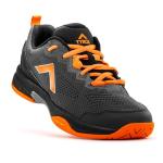Tyrol Men's Velocity V Pickleball Shoe - Charcoal Grey/Orange/Black - 7