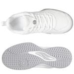 Sisttke Women's Badminton Pickleball Shoes Lightweight Breathable Non-Slip Court Sneakers for Tennis Racquetball Training White/Silver