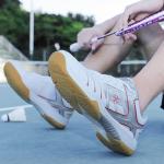 Hiuzylqx Indoor Court Shoes for Tennis, Badminton Table Tennis Volleyball Pickleball Lightweight Racketball Squash Outdoor for Men Women,Boys Girls,White red,9