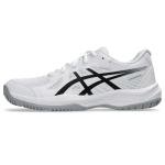 ASICS Kid's Upcourt 6 Grade School Volleyball Shoes, 2, White/Black