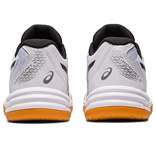 ASICS Kids Upcourt 5 GS Sneakers for Little, and Big Kid - Textile Upper with Lace-Up Closure, and Eye-Catching Design White/Black 7 Big Kid M