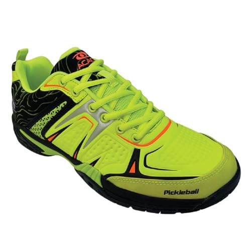ACACIA Unisex-Youth Pickleball Shoes, Lime/Black, 10.5