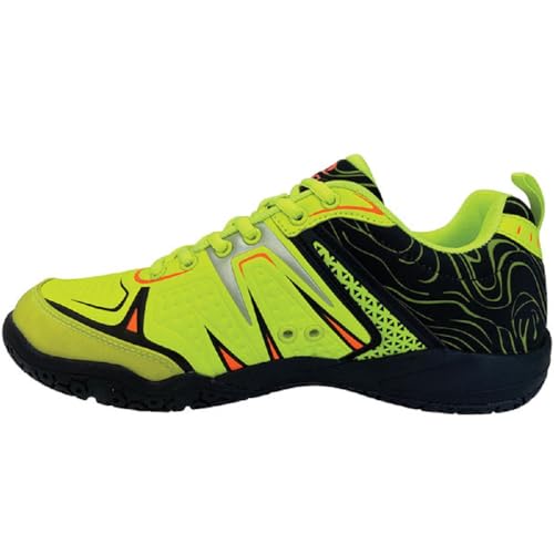 ACACIA Unisex-Youth Pickleball Shoes, Lime/Black, 10.5