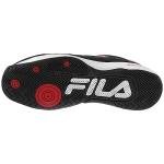 Fila mens Double Bounce 3 Pickleball Shoe, Black/Red/White, 10