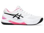 ASICS Gel-Dedicate 8 Pickleball Shoes, White/HOT Pink, Women's