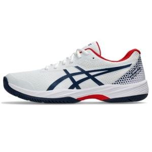 ASICS Men's Gel-Game 9 Pickleball Shoes, 10.5, White/Night Sky