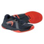 HEAD Sprint Pro 4.0 Junior Tennis Shoes, Dark Blue/Red, 3.5