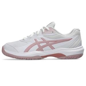 ASICS Kid's Gel-Game Grade School Tennis Shoes, 4, White/MORGANITE