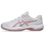 ASICS Kid's Gel-Game Grade School Tennis Shoes, 4, White/MORGANITE