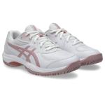 ASICS Kid's Gel-Game Grade School Tennis Shoes, 4, White/MORGANITE