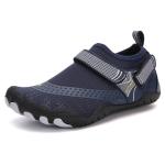 Ctreela Kids Barefoot Shoes Hiking Climbing Walking Outdoor Quick Dry Wide Toe Box Zero Drop Water Shoes Boys Girls Dark Blue