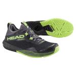 HEAD Motion Pro Men's Pickleball Shoes, Black/Lime, 10.5