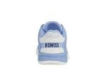 K-Swiss Kid's Hypercourt Express 2 Tennis Shoe, Bright White/Open Air/Estate Blue, 6 M Big Kid