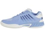 K-Swiss Kid's Hypercourt Express 2 Tennis Shoe, Bright White/Open Air/Estate Blue, 6 M Big Kid