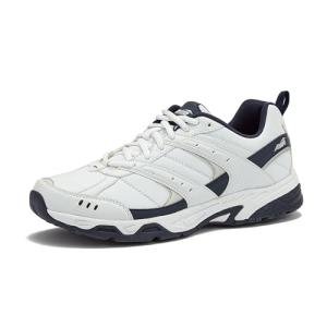 Avia Avi-Verge Mens Sneakers - Cross Trainer Mens Tennis Shoes, Pickleball or Walking Shoes for Men, White/True Navy, 11 Medium