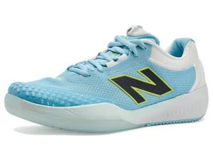 New Balance Women's FuelCell 996v6 Pickleball Tennis Shoe, Sea Salt/Glint Blue, 7