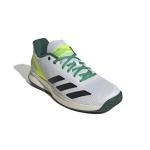 adidas Men's Pickleball Shoes, FTWR White Core Black Collegiate Green, 10 US