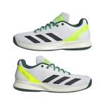 adidas Men's Pickleball Shoes, FTWR White Core Black Collegiate Green, 10 US
