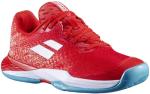 Babolat Junior Jet Mach 3 All Court Kids' Tennis Shoes, Fiesta Red (US Kids Size 4.5)