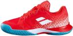 Babolat Junior Jet Mach 3 All Court Kids' Tennis Shoes, Fiesta Red (US Kids Size 4.5)