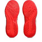 ASICS Women's Gel-Dedicate 8 Pickleball Shoes, 9, Cream/Flash RED