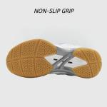 cungel Kids Volleyball Tennis Pickleball Badminton Shoes, Boys Girls Indoor Court Tennis Shoes, Hook & Loop Strap Athletic Sneakers for Little Kid/Big Kid White Blue