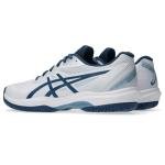 ASICS Men's Game FlyteFoam Pickleball Shoes, 9, White/Twilight Blue