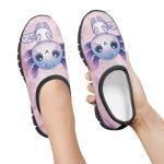 Ctsgobvahy Girl's Tennis Sneaker, Kids Easy-to-Put-On Low-Top Shoes, Cute Axolotl Children's Lightweight Non-Slip Elastic Playing Shoes Suitable for Running, Pickleball, and Baseball