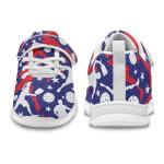 Ctsgobvahy Children's Skateboarding Shoes, Pickleball Toddlers Kids Non-Slip Sports Flat Shoes Boys Girls Lightweight Strap Sneakers for Hiking Jogging