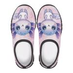 Ctsgobvahy Girl's Tennis Sneaker, Kids Easy-to-Put-On Low-Top Shoes, Cute Axolotl Children's Lightweight Non-Slip Elastic Playing Shoes Suitable for Running, Pickleball, and Baseball