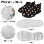 Ctsgobvahy Children's Non-Slip Sneakers, Pickleball Kids Toddlers Hook and Loop Sports Flat Shoes Boys Girls Lightweight Strap Sneakers for Hiking Jogging Cycling Playing