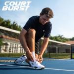 Diadem Court Burst | Men's Pickleball & Tennis Shoes for Stability, Speed, Performance & Comfort, Black and Gum, US Size M9.5 / W11
